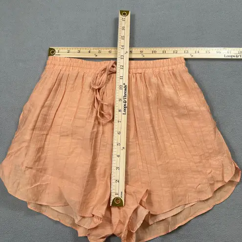 West of Melrose Shorts Womens XL 25 Peach Orange Drawstring Lined High Rise