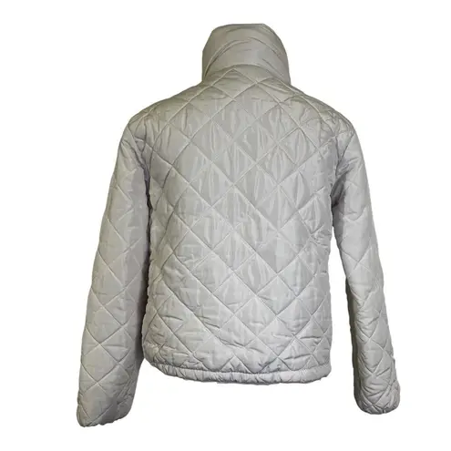 Jason Maxwell White Quilted Puffer Jacket Lightweight Full Zip Coat Size Small - Image 4