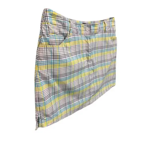 Slazenger Size 8  Womens Golf Plaid Skort Skirt Undershorts Pockets