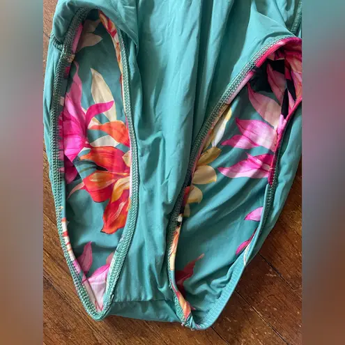 La Blanca Floral Ruffle Off Shoulder One Piece Swimsuit Ruched