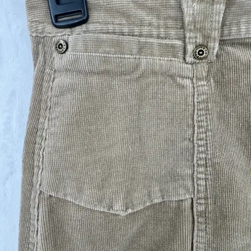 Woolrich Vintage Y2K Khaki Tan Corduroy Knee Length Skirt Pockets Cottagecore 8