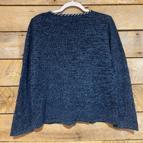 Tiara International Vtg Tiara Ugly Christmas Sweater Cardigan Women’s Large Santa Rudolph Holiday