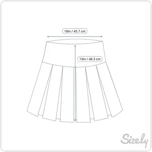 Elle Black Floral Pleated Mini Skirt XL Womens Career Casual Cute