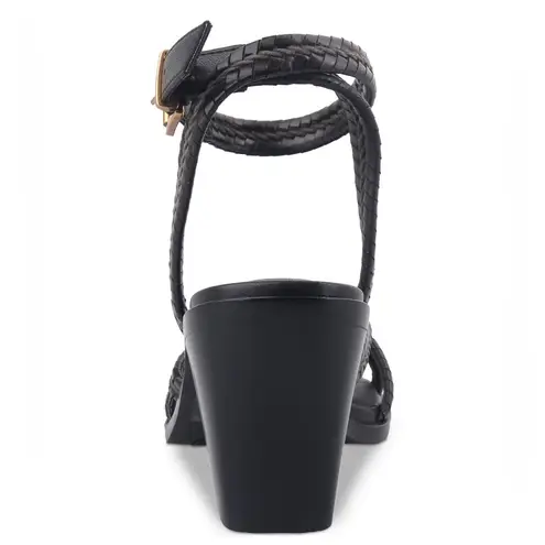 Giani Bernini Women's Renaee Block Heel Woven Strappy Dress Sandals- Size 9