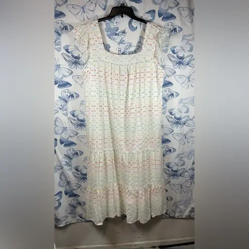 Draper James James Draper Rainbow clip dot dress SZ XXL