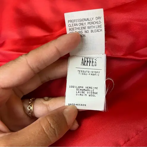 Moschino Cheap & Chic Red/Black Bow Wool Blazer