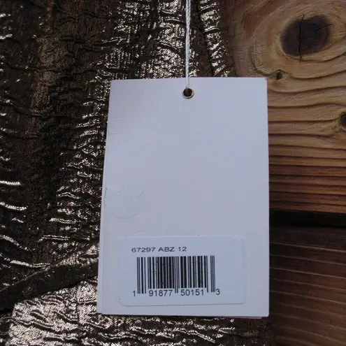 Mac Duggal 67297 One Shoulder Metallic Ballgown Bronze 12