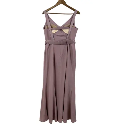 WHITE Vera Wang Gown Dress Womens 12 Quartz Pink Bridesmaid Wedding Formal Prom