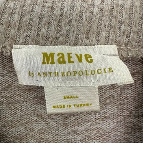 Maeve Anthropologie Mock Neck Sweater Women’s Small Beige Tan