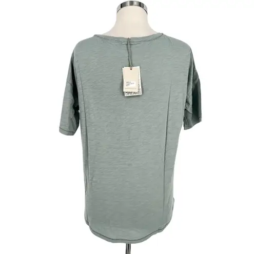 Barefoot Dreams Malibu Collection Slub Jersey Tee Waterfall Size Medium NWT