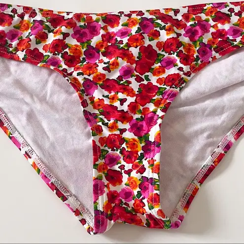 Swim Systems Tri Cinch Hipster Bikini Bottom NWT XL Roses Floral Pink Red Yellow