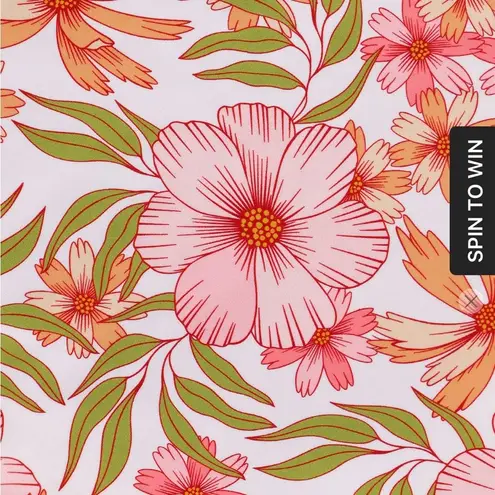 Berlook Pink Floral Reversible Halter Bikini Top ONLY