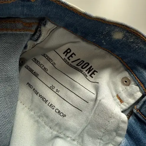 RE/DONE $295 New Mid Rise Wide Leg Crop - 23