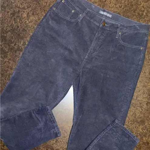 Garnet Hill Corduroy Button Fly Pants in Grey - size 14