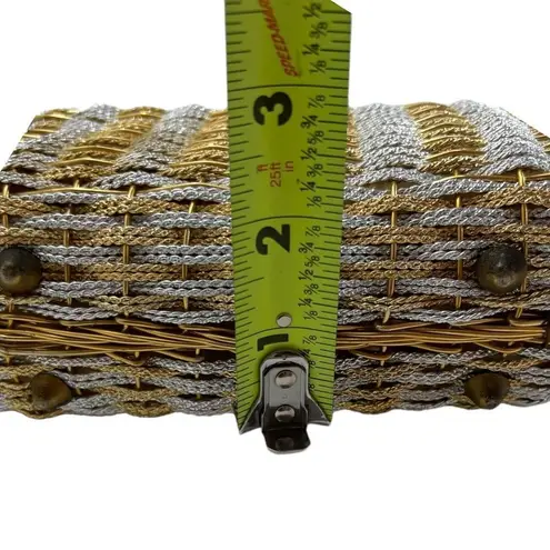 KORET Vintage 60’s Gold & Silver Woven Metal Handbag