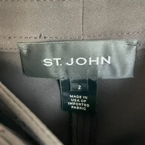 St. John brown split hem trousers pants office career work professional