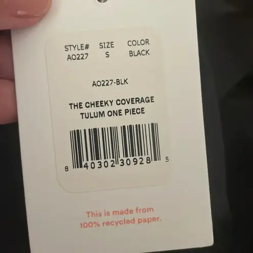 ANDIE  The Cheeky Tulum One Piece Swimsuit‎ Black size S  NWT