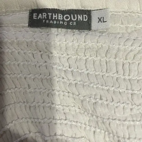 Earthbound Trading Co. White Embroidered Summer Dress XL