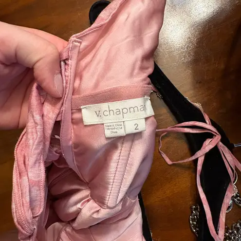 V. Chapman The Scarlette Dress in Pink Peony Print Size 2