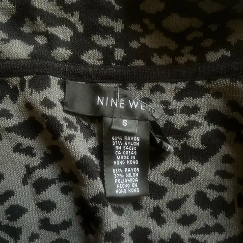 Nine West leopard print cardigan.  oversized open cardigan