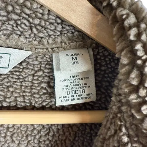 VINTAGE L.L. Bean Women’s Suede Sherpa Lined Long Coat Brown Size M Size M