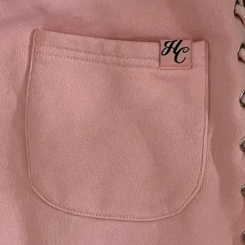 Hidden Cult Lace Up Wynn Sweat Pants Bubblegum Pink Size X Small