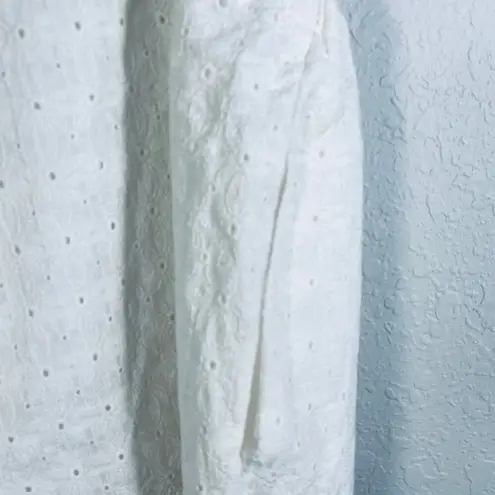 Jack by BB Dakota O'Hara Womens Waist Tie Embroidered Romper White Sz 0 Coquette