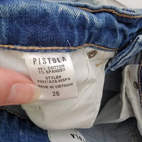 Pistola Devin High Rise MomCuff Shorts Sz 25