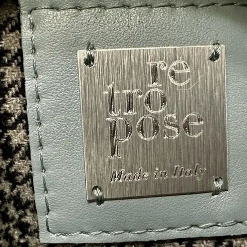 Retropose Handmade Italian Leather Boho Chic Blue Hobo Bag Coquette Coastal Vibe