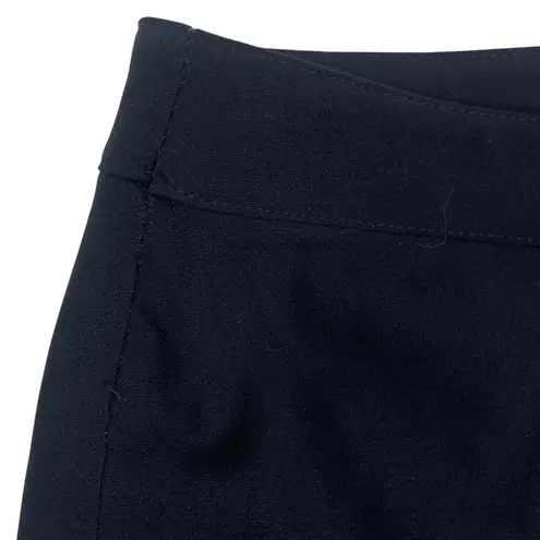Lafayette 148 Wool Blend Taper Leg Dress Pants Navy Blue Size 0