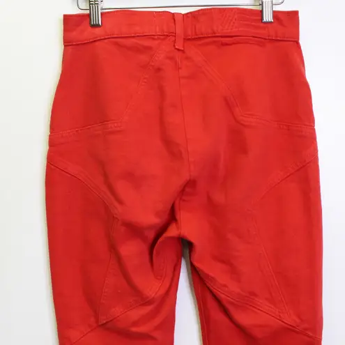 Revice Denim Revice‎ Venus Flares Cropped Red Size 27