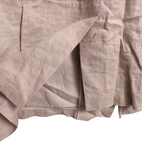 Quince L 100% Linen Blazer Driftwood Tan Quiet Luxury Minimalist Jacket Size L