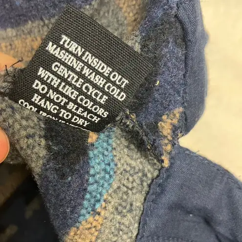 Perch by Blu Pepper Women's 2XL Aztec Print Button Up Flannel Shirt Jacket New Blue Size undefined