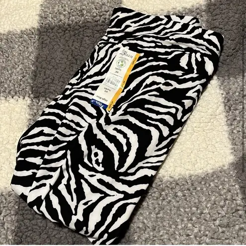 Terra & Sky New Women’s Zebra Print Capri Leggings Size 14W or 0X NWT
