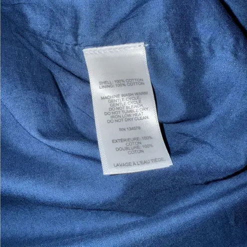 Vineyard Vines  Navy Swiss Dot Maxi Skirt Size Large