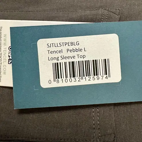 Sijo Gray Long Sleeve Tee, eucalyptus cooling Size L