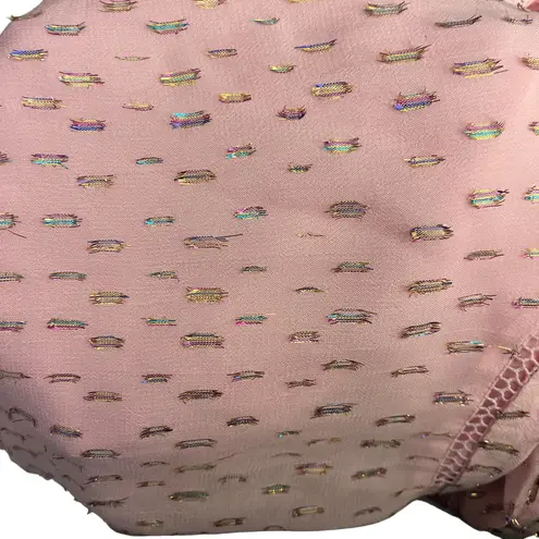 Lilly Pulitzer Lilly‎ Pulitzer Briley Lace Top Size XXS Metallic Rainbow Calla Lilly - Image 8