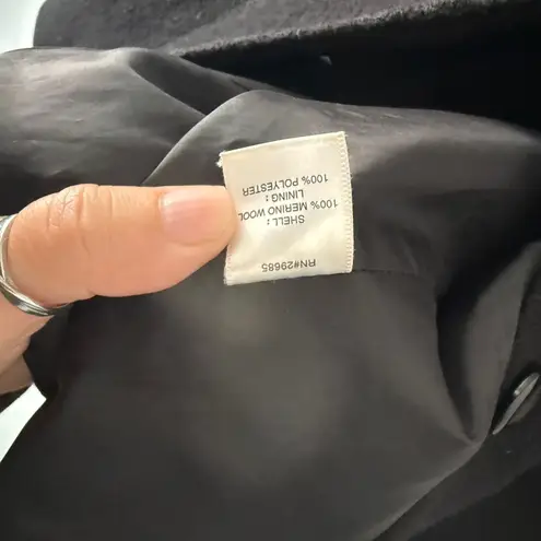 Pendleton Wool Coat Jacket Womens XS Black Classic Career Blazer Twee