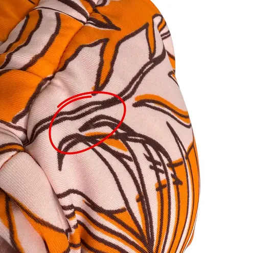 Kona Sol Target Tropical Floral Multiway Bralette Bikini Top Size Small Orange