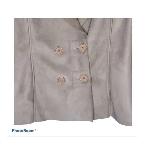 Zendra Petite Brown Suede Coat XL Lightweight Double