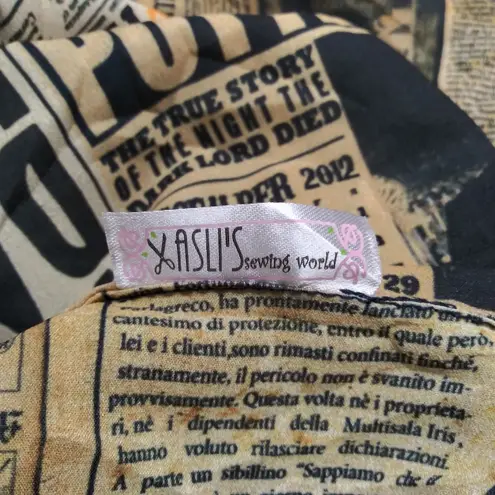 Harry Potter Vintage Newspaper Print Infinity Scarf Tan