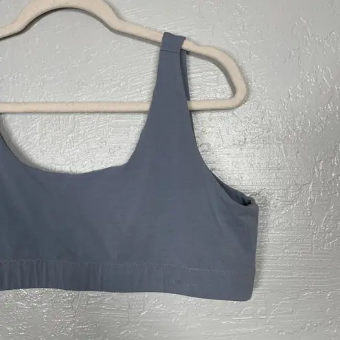 Pact  Women XXL Blue Gray Deep Scoop Bralette Bra Organic Cotton Blend Casual