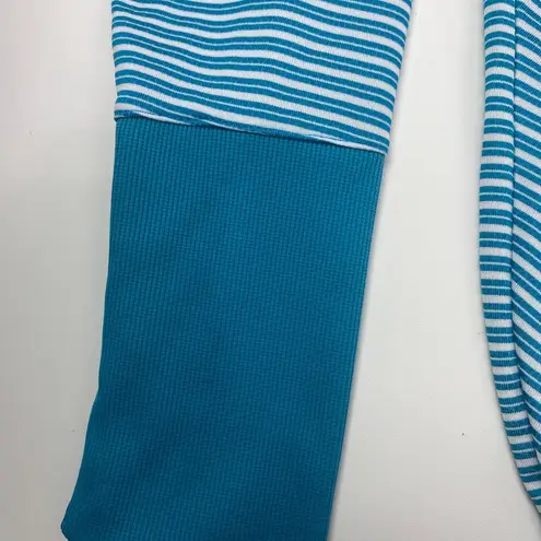 Rbx Striped Performance Top Women’s Size S Blue