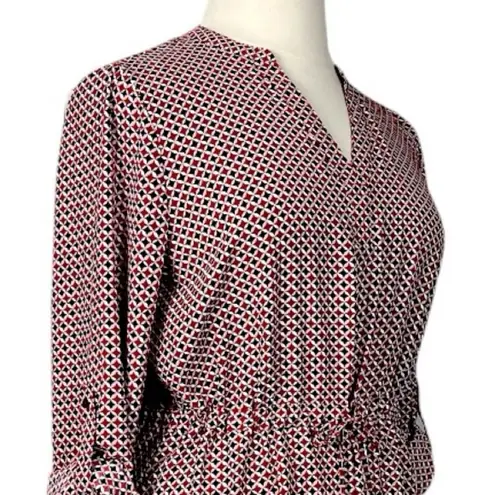 Brina & Em New Dress Elastic Tie Waist V