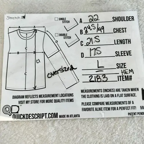 One Step Up Pullover Sweater Womens Size L Gray Black Striped Drop Shoulder Size L