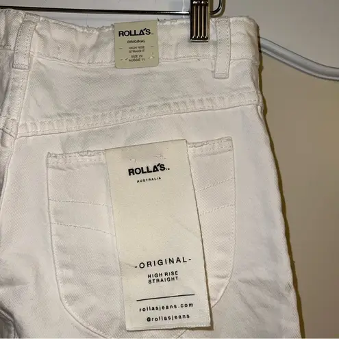 Rolla's NWT Rolla’s Original High Rise Straight Jeans in White Size: 29