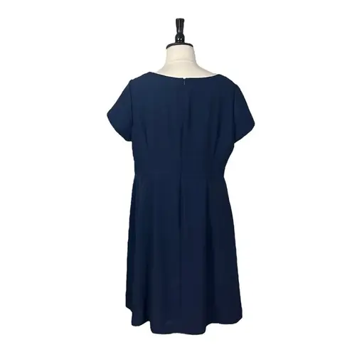 East 5th Sheath Dress Round Neck Short Sleeves Navy Blue Women’s Size 20WP