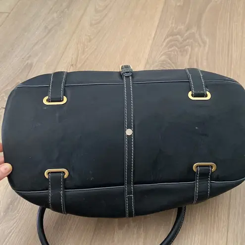 Jimmy Choo Authentic Black Leather Shoulder Bag.