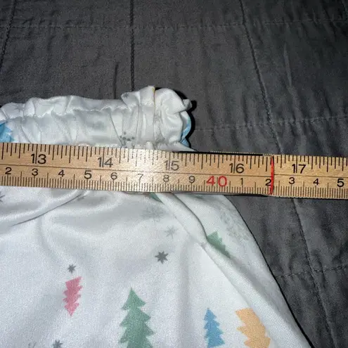 Women's Festive Print Sleep Shorts White Size XL