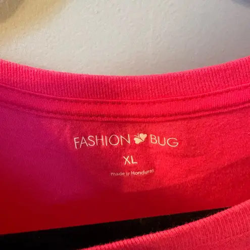 Fashion Bug Pink Graphic Short Sleeve Tee